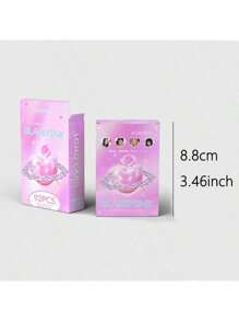 bandai 92 piezas Tarjetas LOMO (60 tarjetas + 32 pegatinas) Tarjetas de fotos de alta definición de Lisa, Jennie, Rose, Jisoo, nuevo álbum KPOP, fotos de firma periféricas, tarjetas de ídolos, tarjetas de apoyo a los fans, colección esencial, adecuadas para regalos sorpresa en fiestas de cumpleaños, empaquetadas como regalo para niñas