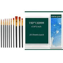 水彩纸 20 张 300g 旅行方便水彩素描本美术用品绘画学校用品返校,返校,学校用品