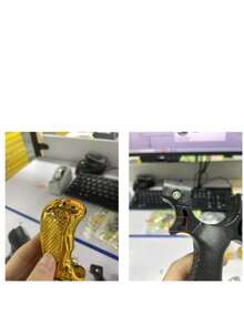 金属 98k 狙击弹弓，带水平和红光瞄准功能，户外狩猎练习射击能力，便携式玩具（产品在生产过程中可能存在缺陷和划痕，但不影响其使用。如果您介意，请勿下单） - 多色 - 查看 7