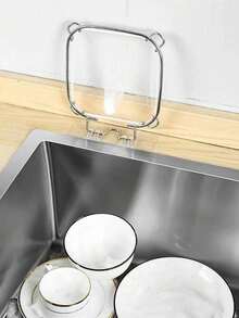 两件套不锈钢水槽滤网套装，带沥水篮，适用于厨房水龙头，细网厨房水槽滤网，必备厨房工具及配件，完美的家庭厨师圣诞礼物，节省空间的厨房收纳方案