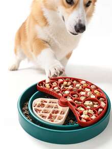 全新 1ps 狗粮拼图喂食器玩具，用于喂食和饮水，智商训练和智力提升，狗狗疗愈拼图