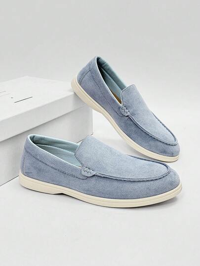 Mocasines casuales para hombres, zapatos transpirables y ligeros de slip-on, mocasines de unicolor para conducir, zapatos para interiores y exteriores, zapatos cómodos de enfermería, zapatos de papá con estilo "old money" para el otoño