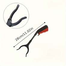 Durable Plastic Gripper Tool, Multi-Function Sanitary Trash Tongs With Metal Bar Litter Picker, Long Handle Trash Grabber For Garbage, Clothes And Other Clutter, Convenient Grasping Claw