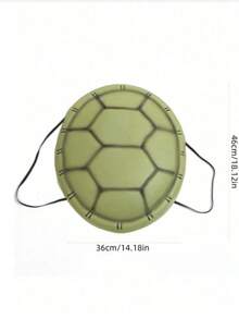 1pc Turtle Shell Costume, Teenage Turtle Shell Backpack, Wearable Turtle Shell For Cosplay, Party Outfit - Multicolor - View 6