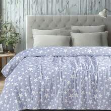 Lightweight Muslin Blanket – 3-Layer Cotton Quilt For Adults, Soft And Cozy For Bed Or Sofa - 藍星 - 查看 2