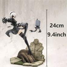 Banpresto NieR:Automata 2B Action Statue, Black & White Color Options, Anime Figurine, Home Decor, Christmas Gift