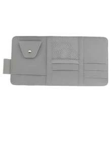 Car Sun Visor Card Holder, Car Storage Hanging Bag, Suitable For Storing Documents, Bills And Other Small Items Of The Document Bag, Multiple Card Slot Design, Easy To Take, Simple Installation For Women Storage Organizer Travel Essentials Back To School Dormitory Storage
