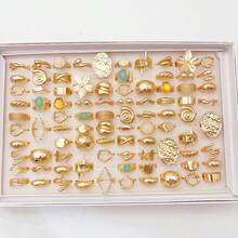 20 件时尚闪亮蝴蝶蛇花戒指套装，男女混搭风格时尚镶嵌水钻首饰，适合搭配日常服装派对装饰