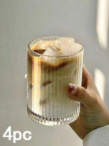 条纹玻璃杯，复古水杯，饮料杯，咖啡杯，果汁杯，冷饮杯，耐热玻璃杯，适合日常饮酒派对，朋友聚会，热爱生活的朋友，最好的朋友，学校水瓶，漂亮的咖啡杯，可重复使用的水杯，万圣节装饰，免费送货商品，樱桃，沙特日，生日礼物，秋天。 - 彩色 - 查看 18