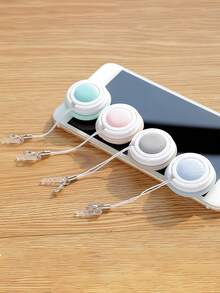 1قطعة أداة تنظيف شاشة الهاتف المحمول من Macaron، عدسات تنظيف عدسة العين، أداة مسح من الأيل، مناسبة لتنظيف شاشة هاتفك المحمول، تنظيف عدسة العين ، يمكن أيضًا أن تفعل شماعات الهاتف الخليوي، شماعة سلسلة المفاتيح، تأثيث المنزل