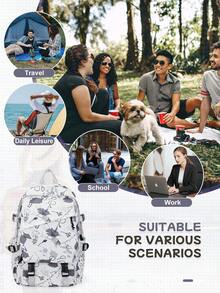 14-15.6 英寸笔记本电脑书包儿童学校背包女孩书包青少年小学生书包，学校背包学生休闲学校背包青少年男孩和女孩，大学初中高中儿童背包，男孩女孩旅行背包