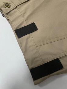 3Pack Men's Solid & Camo Print Pockets Zipper Waterproof Tactical Cargo Pants Without Belt, Regular Fit Sporty Pockets Durability Trousers For Fall, Wear-Resistant Outdoor Training Pant For Men - Kaki + Xanh lá + Đen - Xem 11