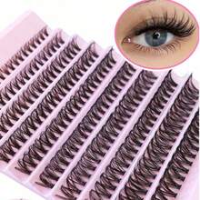 200/240 件簇状睫毛 8mm-16mm D 卷曲密度睫毛延长，化妆工具，打造自然和戏剧效果的睫毛，在家 DIY 睫毛簇、睫毛簇、单根睫毛、睫毛、假睫毛 - C - 查看 5