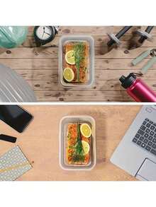 48-52 Pieces/Set Food Storage Container Set, Crisper, Easy Fix Lids (24 Lids + 24 Containers) (26 Lids + 26 Containers) - Sealed Plastic Containers For Pantry, Travel, Outdoor Picnics, Kitchen Organization, Free Labels And Tags - Transparent 52 Items - View 9