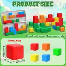 30PCS Magnetic Blocks - Toddler Girl Toys, Magnet Building Blocks With Ron Box , STEM Sensory Outdoor Autism Toys For 3-5 Year Old Boys & Girls, Magnetic Cubes Classroom Must Haves For Kids Ages 3+