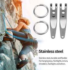Clip de Suspensi?¡ì?n, Acero Inoxidable Clip para Llavero de Suspensi?¡ì?n Hebilla R?¡ì?¨¦pida Clip de Bolsillo para Herramientas Deportivas Porta Llaves Otros suministros para acampar de escalada : Deportes y Aire Libre - 1 - Ver 5