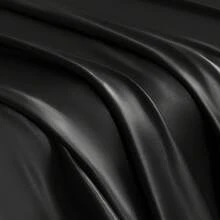 Black Satin Bed Sheet Set – Luxury Silky Sheets With Deep Pocket Fitted Sheet And Pillowcases - Black - View 7