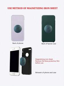 1pc Mini Multi-Function Magnetic Car Phone Holder For Navigation, As You Like, Stable, Strong Adsorption, Optional Silver/Black