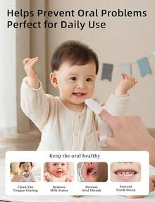 Baby Finger Toothbrush,Baby Tongue Cleaner Wipes For Infant Tooth And Gum Cleaning, 59Pcs Disposable Wipes Toothbrush For Newborn Oral Care