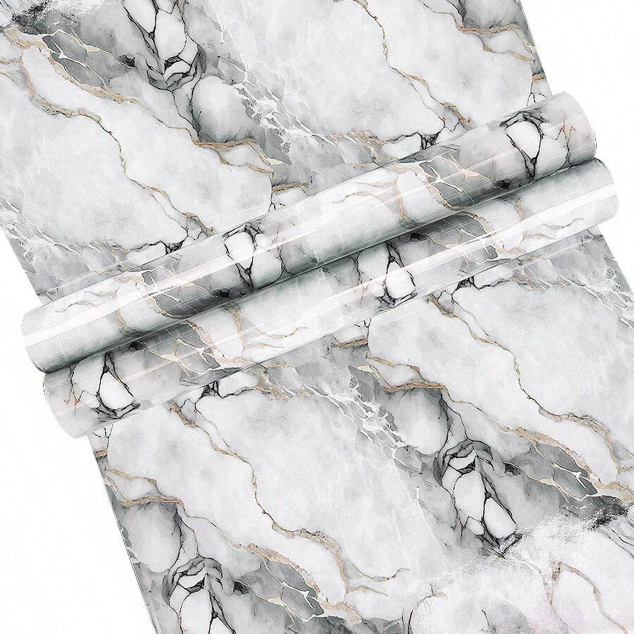 1卷防水防油厨房墙贴自粘式耐热加厚橱柜炉灶台面翻新壁纸