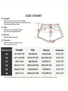 Neutral Stance On Others' Affairs 'Not My Circus, Not My Monkeys' Women Stretchy Jeans Shorts Casual Denim Shorts - màu đen - Xem 4