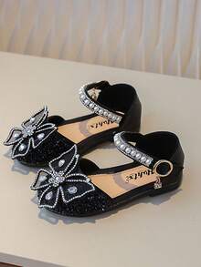 Kids Flat Sandals - Black - View 4