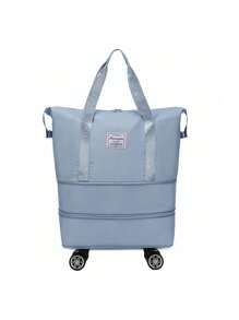 1pc Travel Luggage Bag With Wheels, Packing Bag Carry-On Tote With Zipper And Handle Foldable Storage Suitcase Moving Packaging Bag Fitness Storage Bag Durable & Lightweight,6 Colors And 3 Sizes Available - Multicolor - View 22