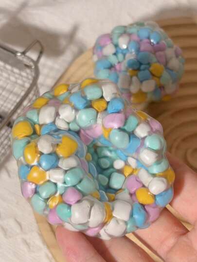 Xylitol handgemachter Quetschball, geeignet für Kinder und Erwachsene, langsam rückstellendes sensorisches Spielzeug, hilft bei der Regulierung von Emotionen und Verbesserung der Aufmerksamkeit, Handgriff-Stressball, Zieh- und Streckspielzeug, geeignet für Kinder, Jugendliche und Erwachsene, Klassenraumbelohnungen, sensorisches Handübungsspielzeug