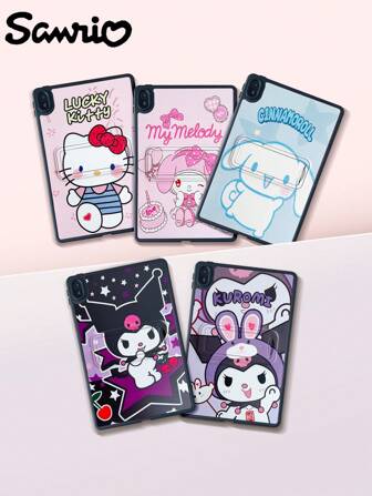 Sanrio Cute Purple Kuromi Flat Cover Case Suitable For MatePad SE 11, Cake Melody Kickstand Patterned Protective Shell For Mate Pad 11.5