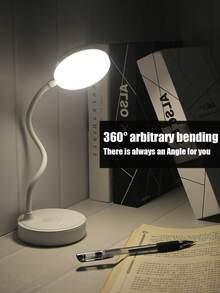 可usb充電的led桌燈,帶有三級亮度調節,可在白光/中性光/暖光模式之間切換,設有小夜燈功能,可保護眼睛 - 白色 - 查看 5