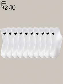 40 件/20 件/10 件男童女童儿童袜子套装 - 糖果色条纹纯色蝴蝶结/心形/涂鸦设计，柔软透气，男女通用婴儿幼儿青少年踝袜/中筒袜，适合学校运动日常穿着，青少年学生短袜/中筒袜，4 季黑白灰多色混合，儿童袜子，娃娃裙，猎豹印花，粉色袜子 - 彩色 - 查看 53