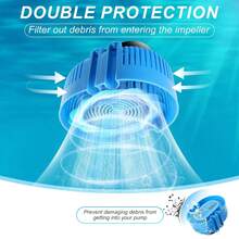 Pool Cover Pump Above Ground - Submersible Water Sump Pump Swimming Water Removal Pumps, With Drainage Hose & 25 Feet Extra Long Power Cord, 110 V 75W 850 GPH InGround, 4 Adapters - US A Type Plug(110-127V) - View 3