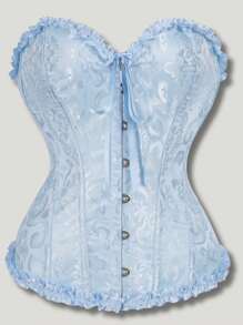 Bustier,Classic Corset Shapewear,Neoclassical Light Blue Dopamine, Wedding Evening Dress Palace Style Women's Corset, Suitable For Going Out Shopping, Versatile Fashion, Paired With A Skirt Will Be More Fashionable And Beautiful, Women's Corset, Women's Body Shaping Top