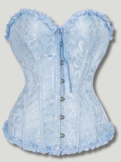 Bustier,Classic Corset Shapewear,Neoclassical Light Blue Dopamine, Wedding Evening Dress Palace Style Women's Corset, Suitable For Going Out Shopping, Versatile Fashion, Paired With A Skirt Will Be More Fashionable And Beautiful, Women's Corset, Women's Body Shaping Top