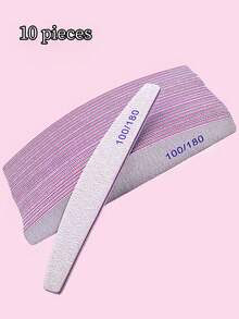 100/180 片，双面可水洗，可重复使用。青柠磨砂膏，天然丙烯酸产品，可用于化妆品和圣像画、美甲和修脚沙龙 - 淺灰色 - 查看 7