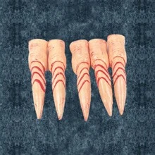 Set di 5 accessori per costumi horror di Ognissanti - Inclusi unghie finte da strega e zombie, copri-dita color carne, per provare il brivido del realismo durante il travestimento da festa