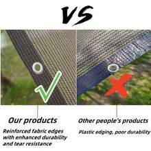 1pc High Density Sunshade Net, Suitable For RV, Patio, Balcony, Outdoor, Garden, Porch, Gazebo. Upgraded High-Quality Tear-Resistant Material, 78-90g/Sqm, Color May Vary - Multicolor - View 5