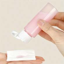 11 piezas Juego de botellas de viaje, 60ml Contenedores rellenables de plástico suave para loción y champú con tubos exprimibles - Multicolor - Ver 7