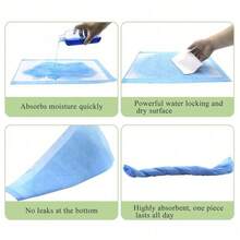 20/50/100 pezzi Pannolini usa e getta extra large per cani, Mutandine di addestramento per cani, Super assorbenti, Anti-perdite, Anti-odore, Facili da pulire, Adatti per cuccioli, Cani di piccola taglia, Addestramento in casa, Educazione degli animali domestici - Multicolore - Visualizzare 6