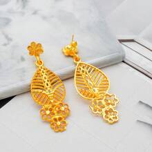 Dubai Gold Jewelry Set, African Bride Wedding Jewelry Set, Nigeria Necklace Bracelet Earrings Ring Jewelry - BJ1059 - View 7