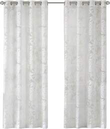 EstiloTendenciaMadison Park - Cortinas Transparentes Para Dormitorio, Modernas Y ContemporáNeas, De Lino Natural, 84 Pulgadas De Largo Para Sala De Estar, Cortina Transparente Moderna Con Ojales Cecily Botanical, 50 Pulgadas De Ancho X 84 Pulgadas De Largo, Paquete De 1 PanelCalidad PremiumVersióN Mejorada - Leilani Blanco Tropical - Ver 10