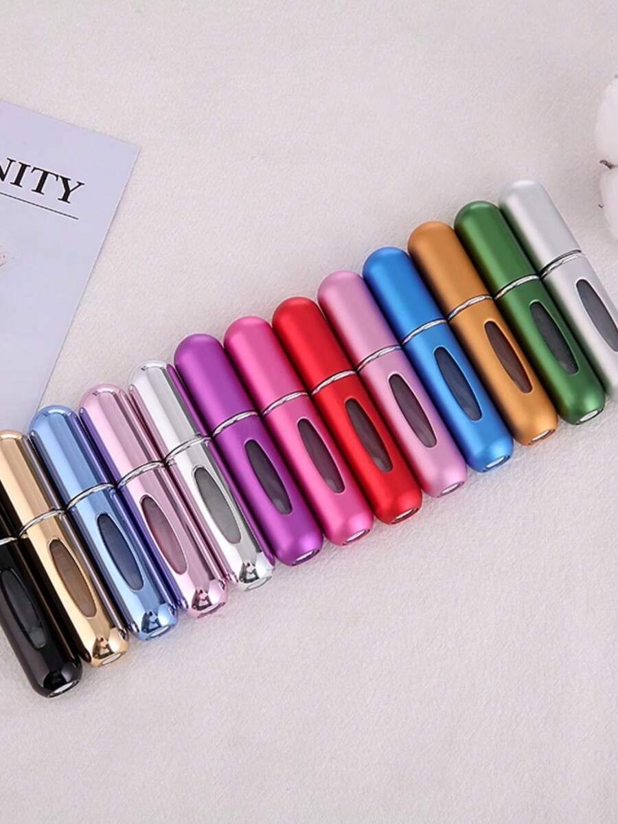 3/1 chai nước hoa xách tay 5ml có bình xịt có thể nạp lại, bình xịt mini đựng nước hoa du lịch cho tiệc tùng, du lịch, sử dụng hàng ngày, ngày lễ, màu sắc ngẫu nhiên