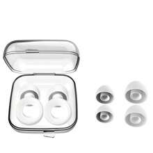 Sleep Earplugs With Storage Case & Replacement Tips, Silicone Earplugs For Sleeping, Comfortable For Bedroom, Office, Airplane, Nap, Comes With Storage Case And Different Size Replacement Tips, Suitable For Men And Women, Reusable