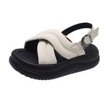 Women Flat Sandals - 米色[升級蜂巢軟底] - 查看 7