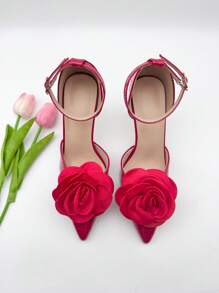 2pcs Elegant Fabric Rose Decorative Shoe Clips - Perfect For Weddings, Bridal Parties And High Heels