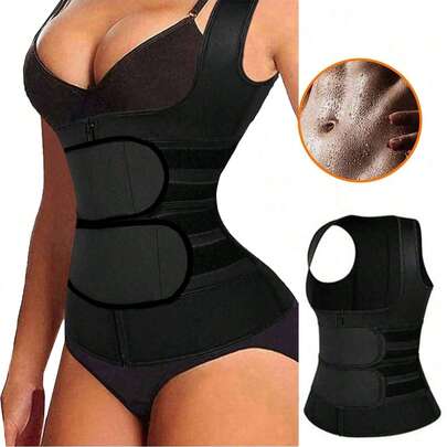 氯丁橡胶吸汗塑身腰带、塑身腰部训练器、腹部腰部支撑带、舒适的日常穿着 | 可调节腰部修身带、女士减肥塑身衣、健身配件 | 瘦身腰带 | 柔性编织带运动腰带适用于锻炼、家庭运动和散步