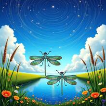 2Pcs Dragonfly Embroidered Sewing On Patch, Sew On Applique, Iron On Patches, Clothes Shoes Bags Decoration Patch Dress Hat Jeans Jacket Pants Mask Decorations Embroidered Appliqu Patches - 綠色 - 查看 6