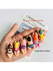 6pcs Cartoon Decorative Refrigerator Magnets, Cute Personalized Fridge Magnet For Kitchen, Office Whiteboard, Dishwasher Decoration, Home Decor Best Gifts Birthday Graduation