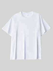100% Cotton Women's White T-Shirt, Fresh And Gentle Style Lily Flower Pattern T-Shirt, New Sportswear For Spring And Summer Seasons, Fashionable, Soft And Breathable Women's Short Sleeved Top - White - View 3