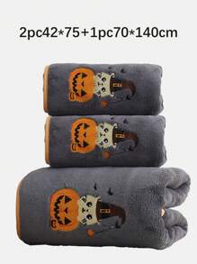 1/3pcs Owls Coral Fleece Embroidered Hand Towel/Bath Towel, Ultra-Soft Absorbent Quick Dry, Gift, Couples Design, Home Decor For Beauty Salon Home Bathroom Shower Towels For Beauty Salon, Hotel Sports,Home Essentials, Towel, Skin Care